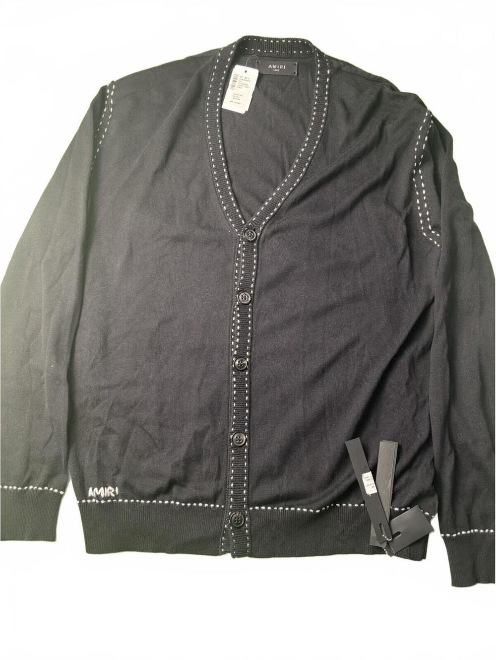 Amiri Jaipur Cardigan Black Large